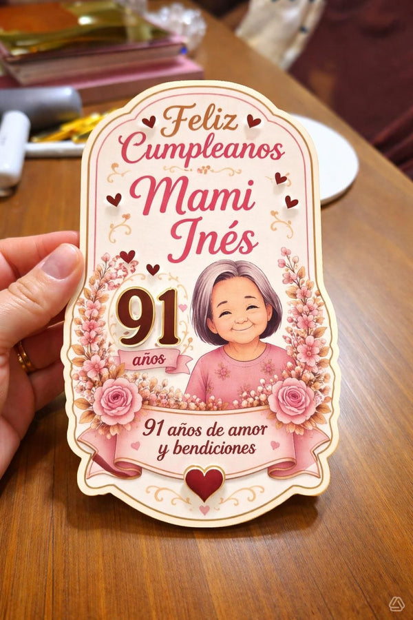 Custom Birthday Cake Topper for Adults